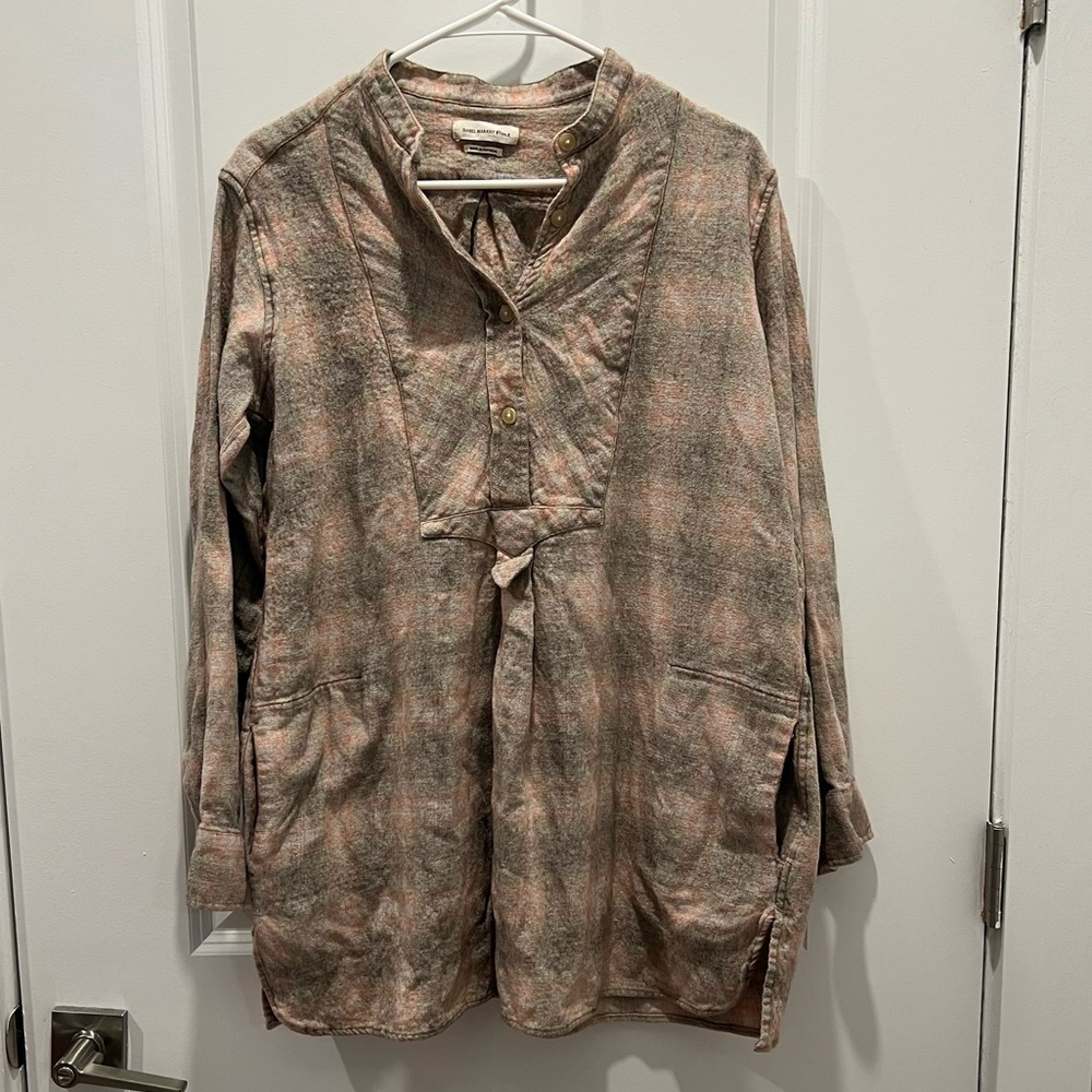 Isabel Marant Flannel Tunic Top